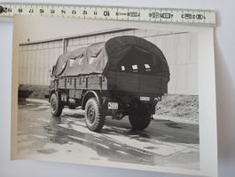 Original Foto Militär Lastwagen schwarz-weiss Zustand gut Rm