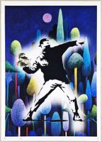 Death NYC Ltd Ed Pop Art Druck "  Banksy Mony Thrower