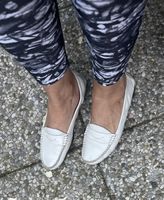 Scarpe basse di pelle bianco, perfette per l'estate,tg40