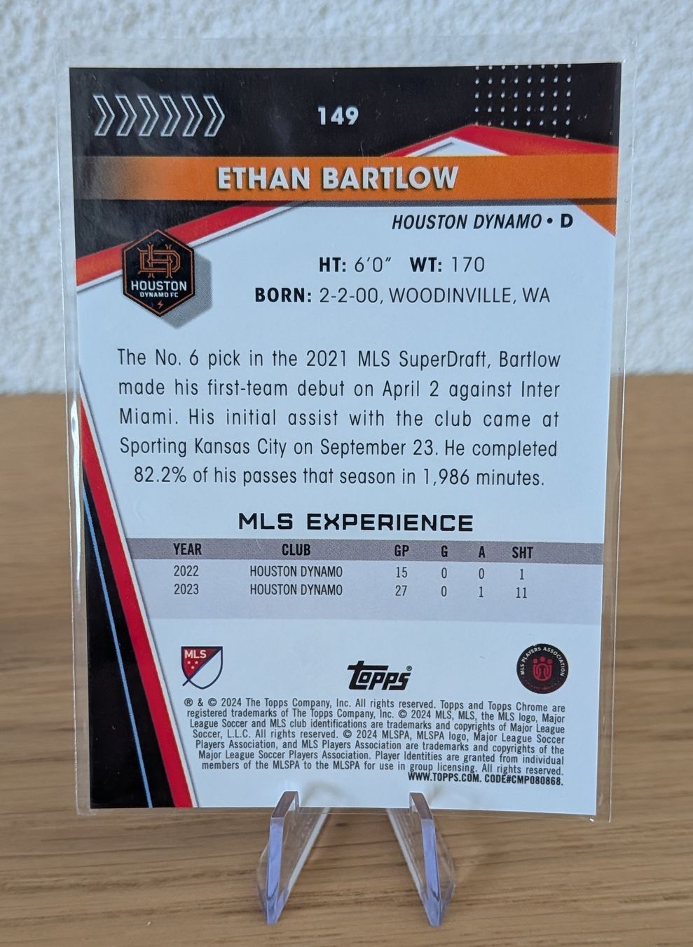 Topps Carte collezionabili: Ethan Bartlow RC /250 - Topps MLS Houston Dynamo – Nuovo (secondo la descrizione) da Riddes venduto da marioCro16 1