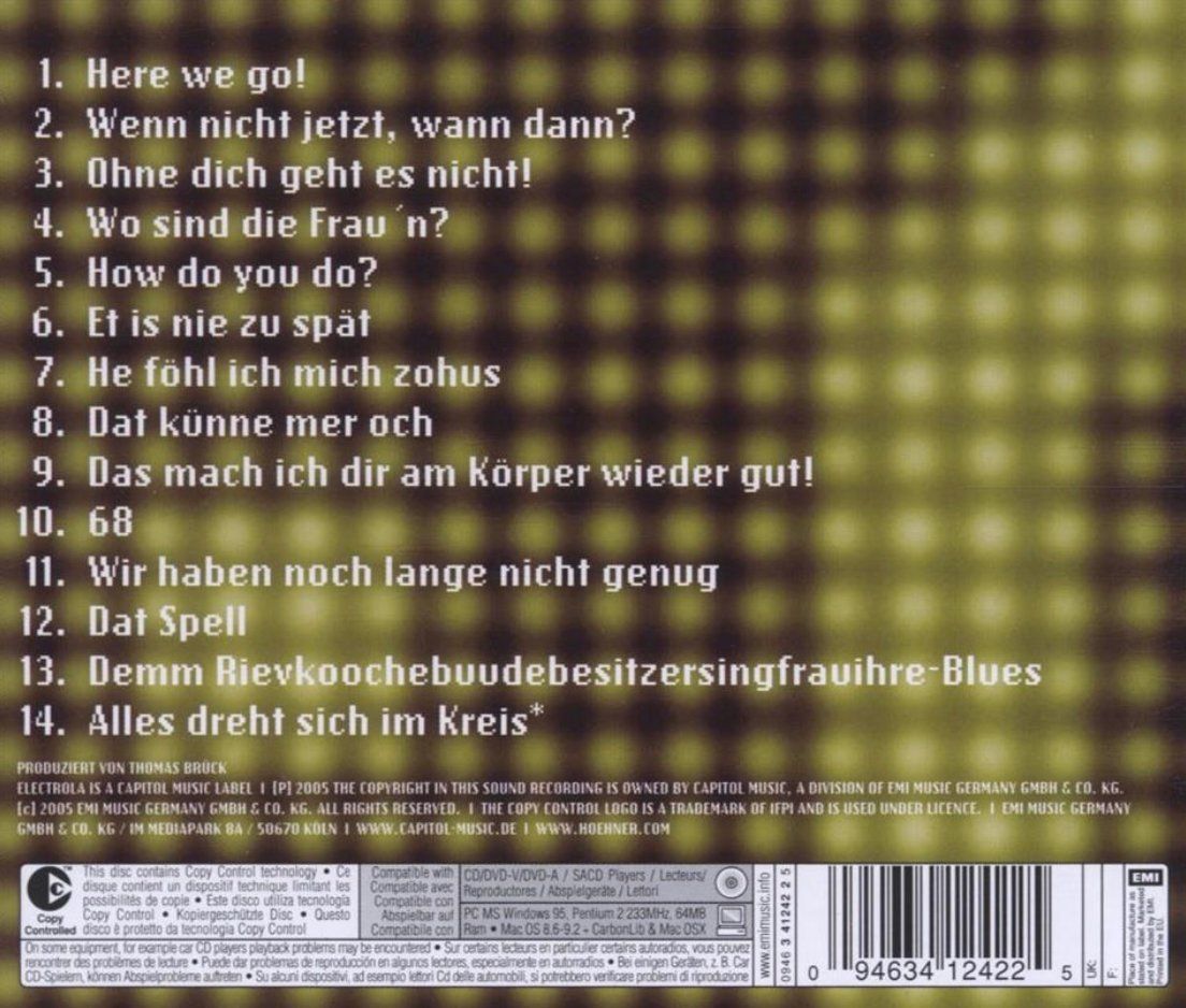 CD: Hoehner - 6:0 (TOP-Zustand) – Usato da Brunnen venduto da Barfly5 1