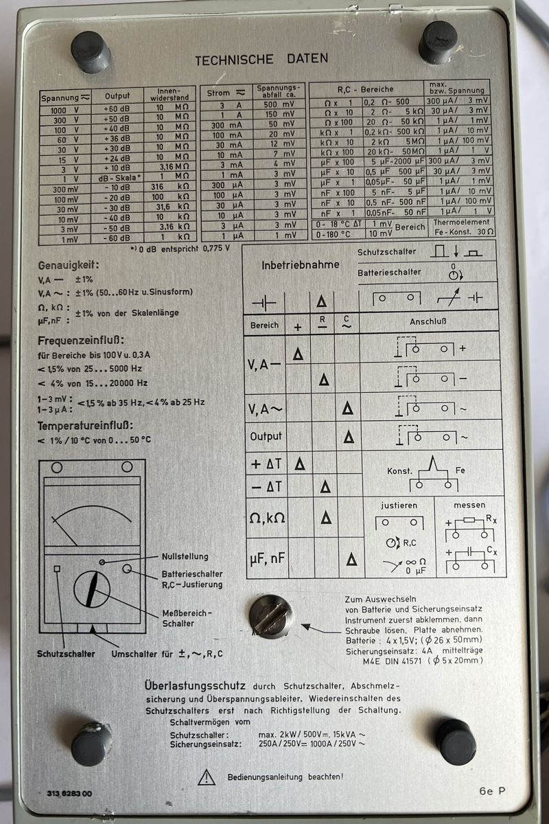 BBC Goerz Metrawatt Misurare: GOERZ Electro UNIGOR 6eP Schweizer Luftwaffe Multimeter  Zum – Usato da Oberhofen Thun'see venduto da SwissTreasure 4
