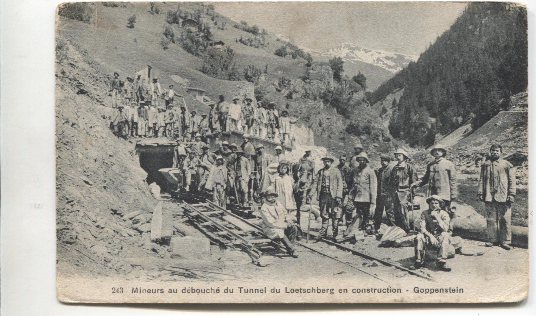 Cartoline postali: GOPPENSTEIN VS 1906 Tunnelbau – Usato da Rothrist venduto da Clanx