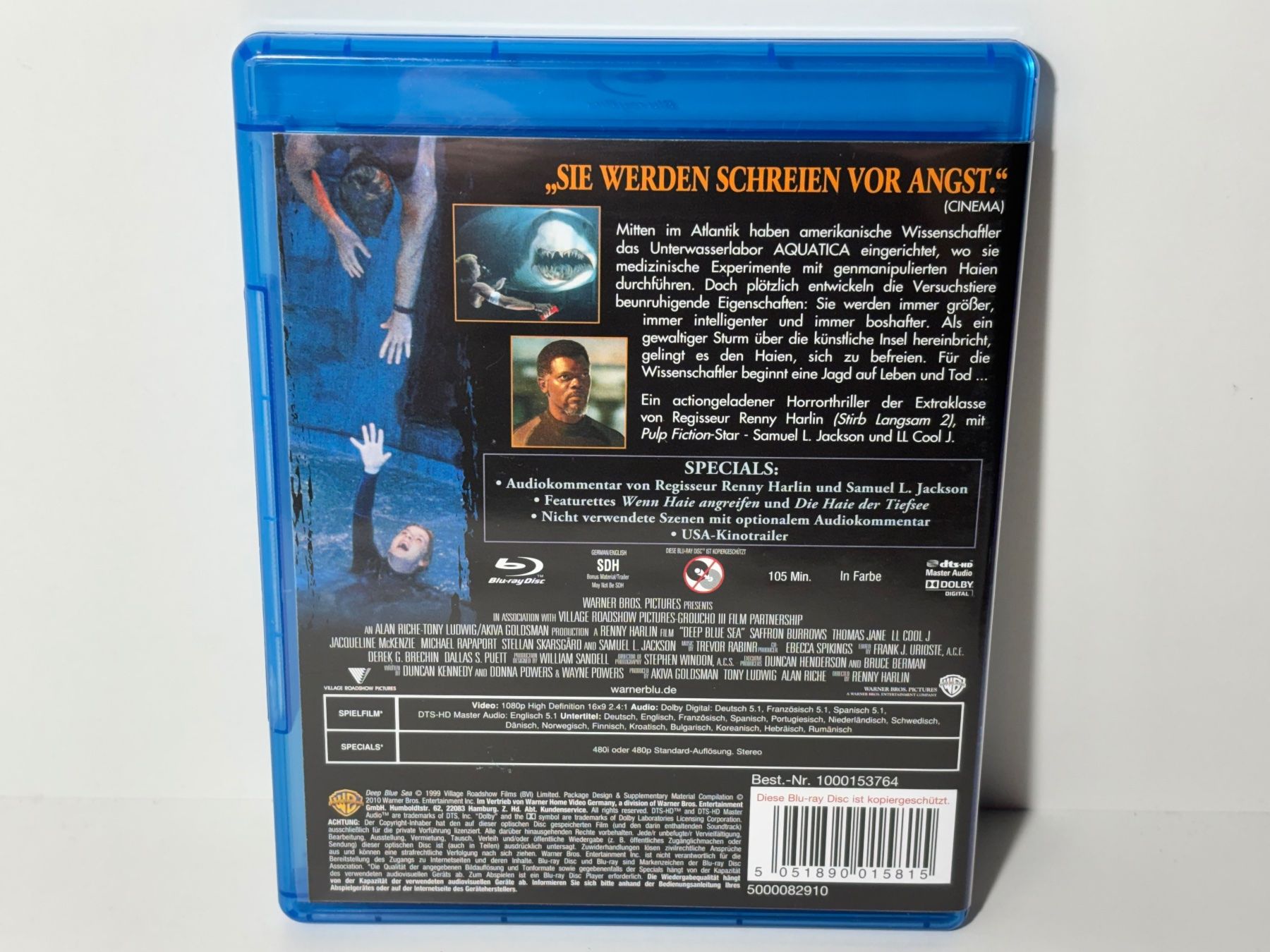 Tutti i DVDs: Deep Blue Sea Blu Ray – Usato da Wilderswil venduto da Mr.Fury 1
