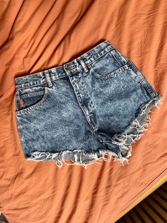 Vintage Jeans Hotpants /Shorts, Grösse ~S/M, neuwertig, blau