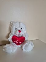Teddybär weiss mit Herz Love,