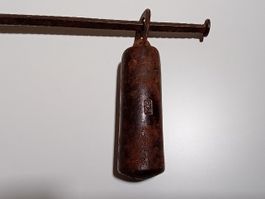 Antike Hakenwaage aus Eisen, 43 cm.