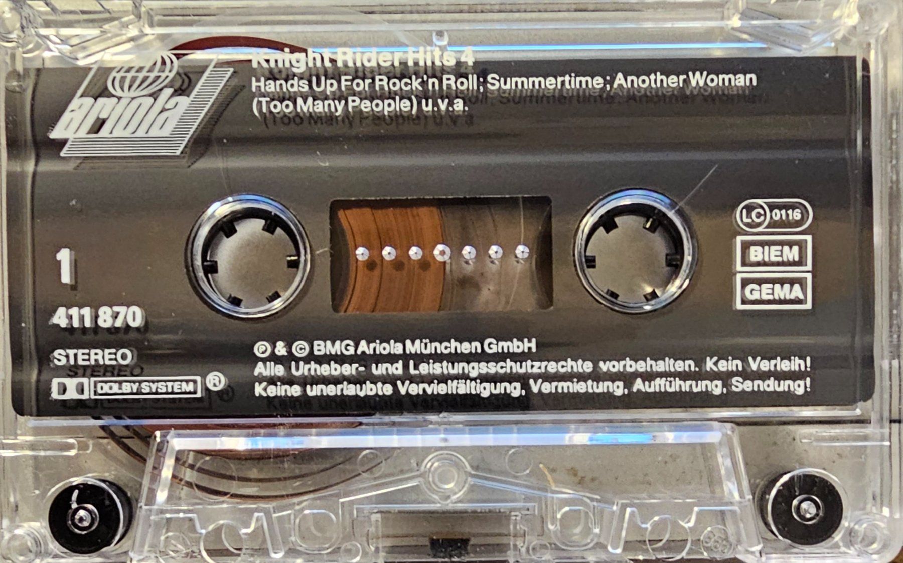 Kompaktkassetten: MC - Knight Rider Hits 4 – Gebraucht aus Wahlen b. Laufen von Cg10 2
