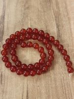 1 Strang Natürliche 5A Rot Karneol Perlen 8 mm