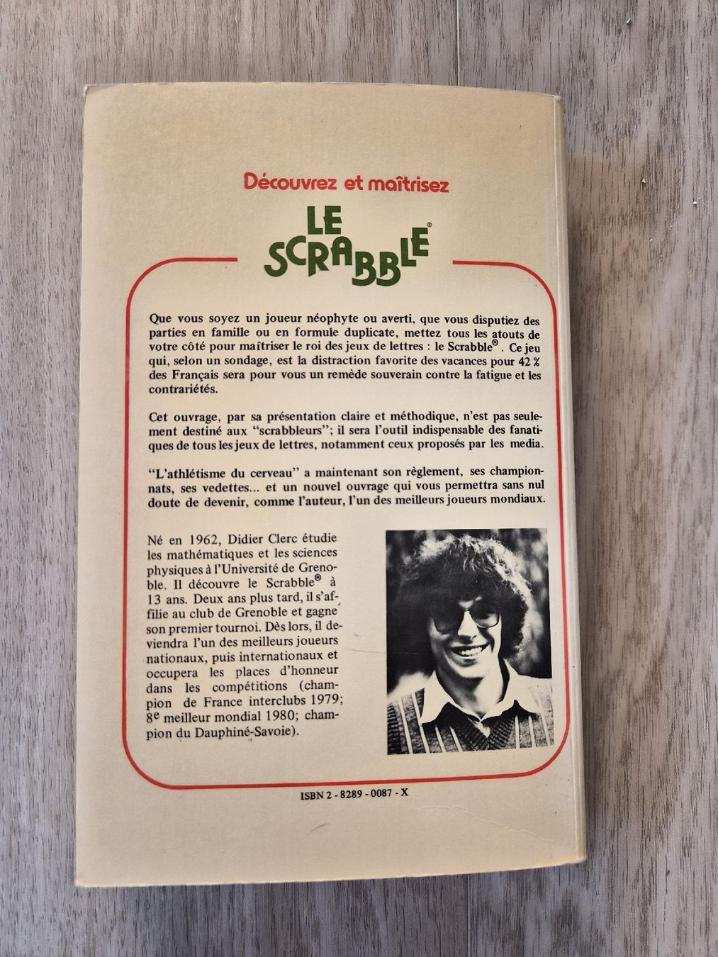 Libri: Livre Le Scrabble Didier Clerc 1982 État correct – Usato da La Joux FR venduto da car_ck96 5