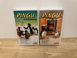 2 Pingu VHS Kassetten Dialekt gebraucht guter Zustand