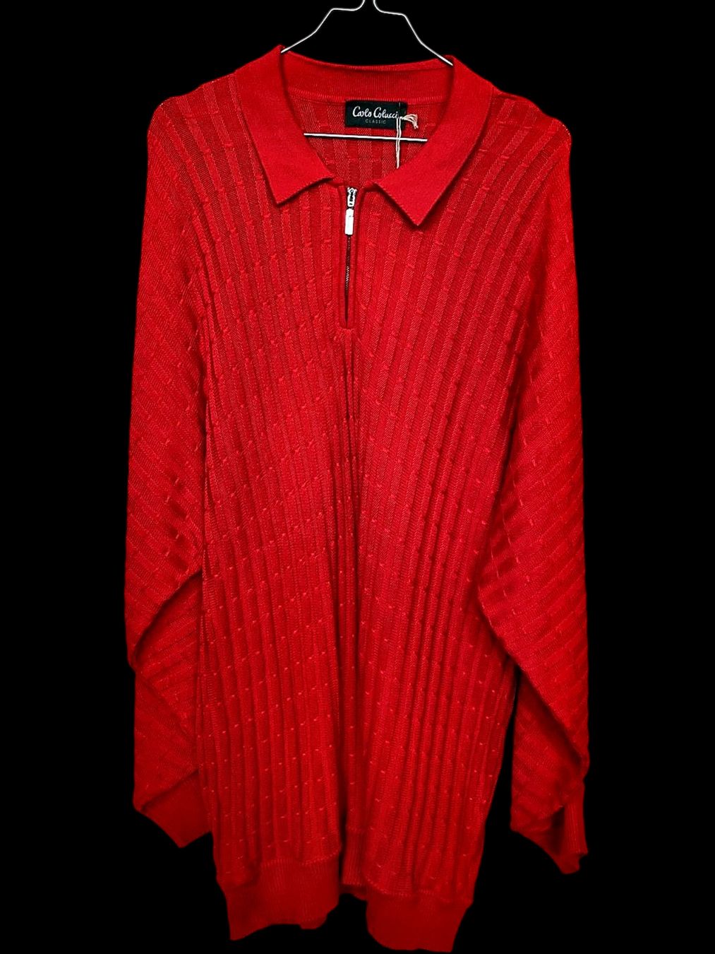 Carlo Colucci Maglioni & Felpe: Carlo Colucci Klassischer Roter Strickpullover mit – Usato da Zug venduto da vinokilo 1