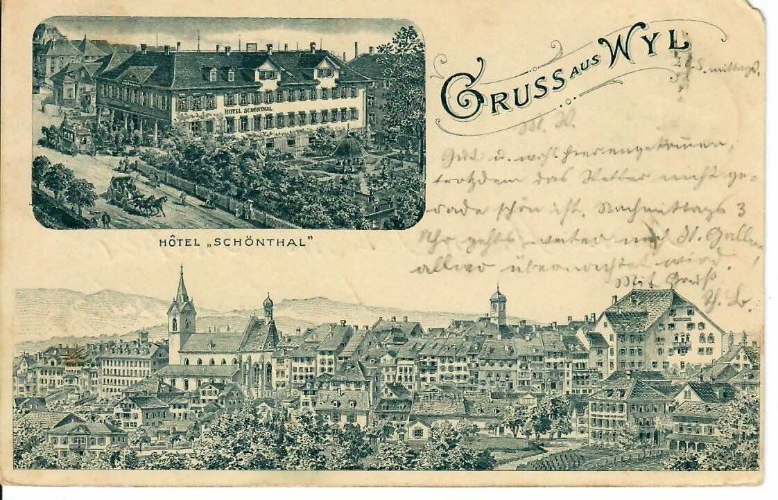 Cartoline postali: Gruss aus Wyl SG 1901 – Usato da Hochdorf venduto da Ziegel-16