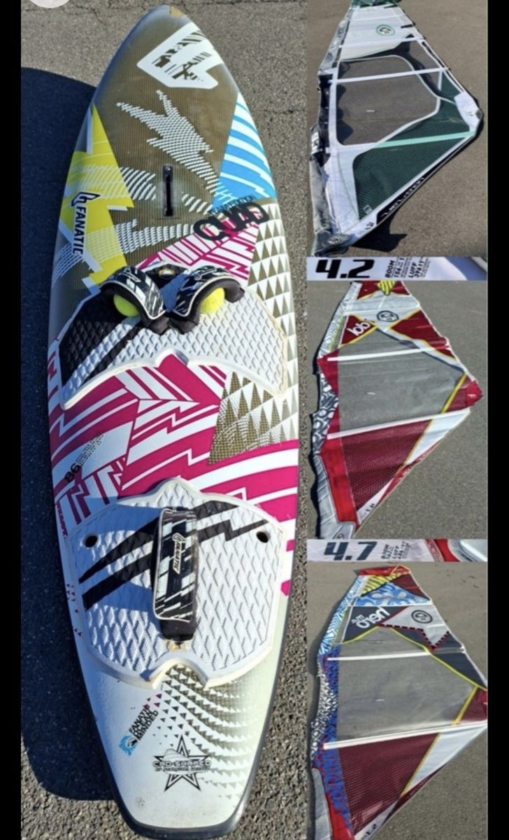 Surf: Windsurfsegel-Set 4.2 + 4.7 + 5.3m – Usato da Fällanden venduto da Mistral018