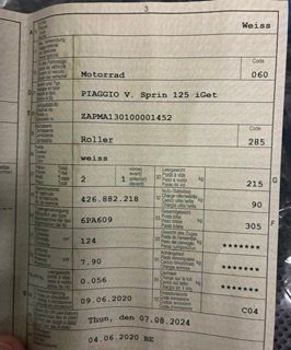 Piaggio Strada: Vespa V. Sprint 125 iGet – Usato da Thun venduto da Pikha 2