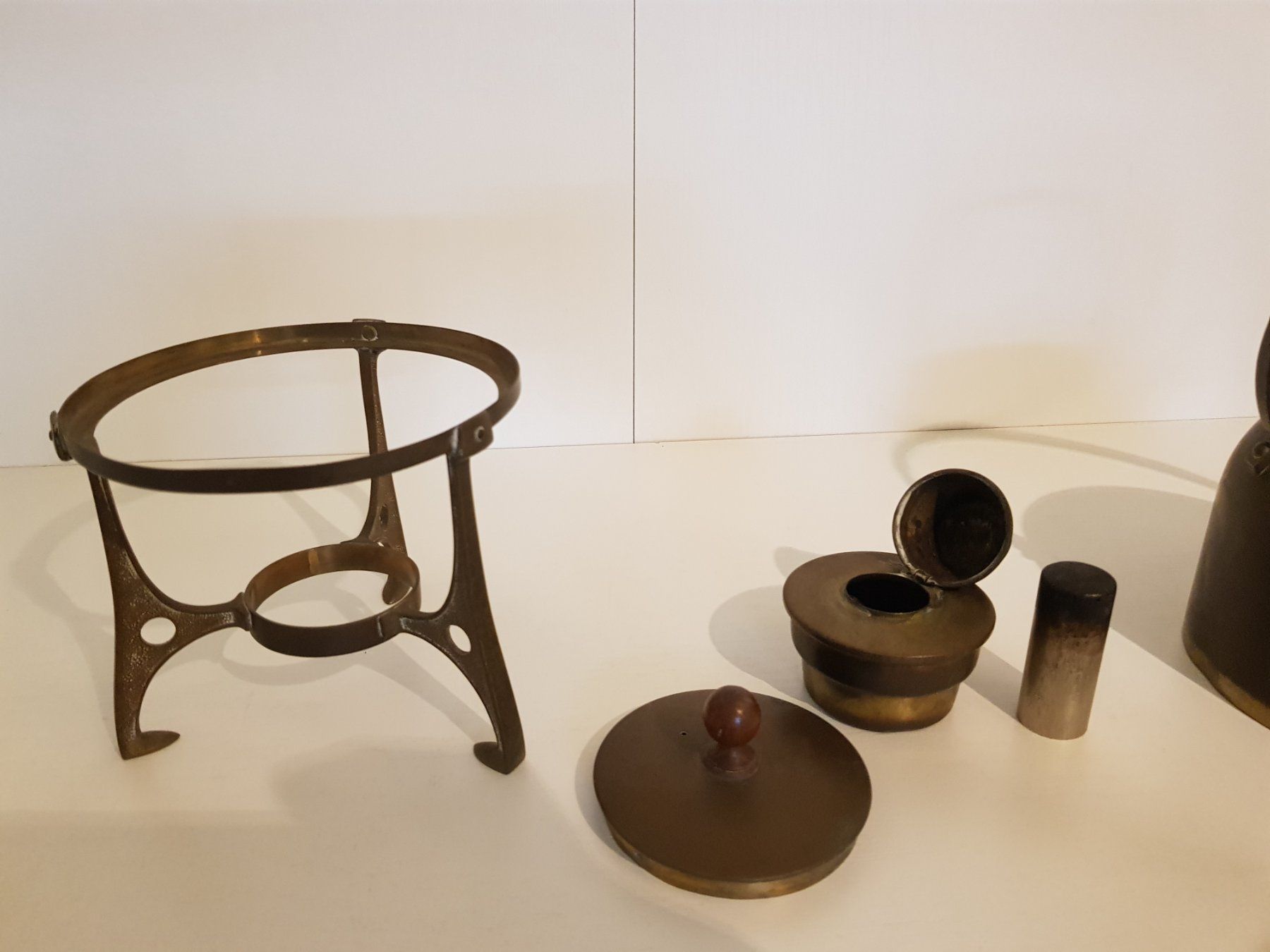 Teiere: Messing Teekanne mit Rechaud – Usato da Münchenstein venduto da tsp01 6