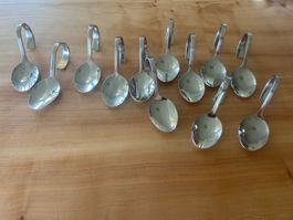 Gourmetlöffel  12 Stueck Metall glänzend gebraucht