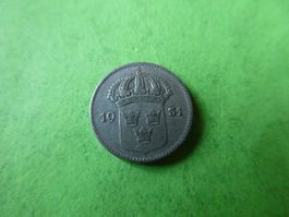 Schweden 1931, 10 Oere    Silber   .400