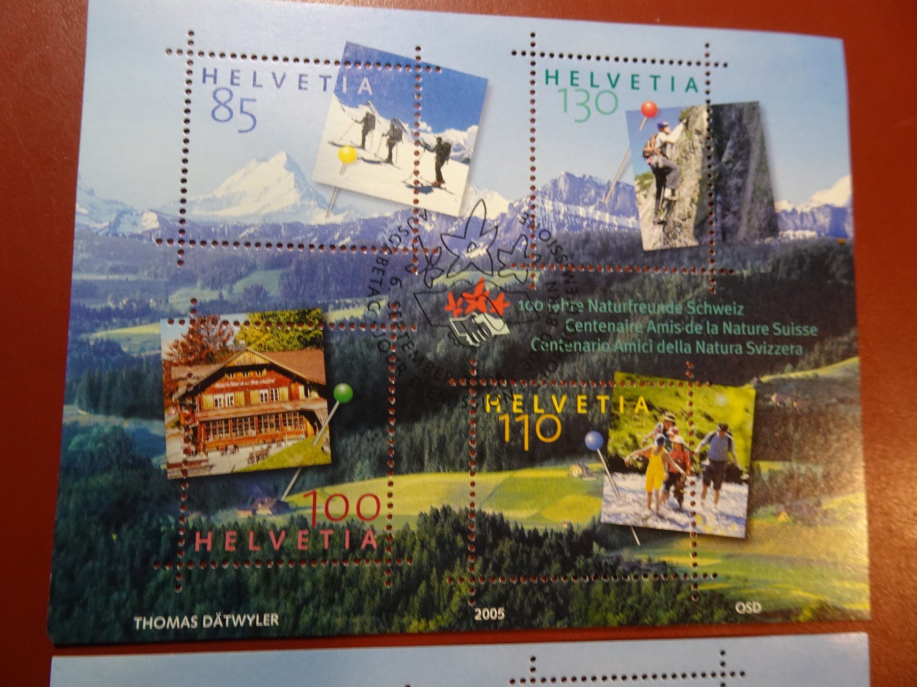 Alle Briefmarken: 2005, 2 BLOCKS NATURFREUNDE SCHWEIZ, POSTFRISCH + ERSTTAG – Neu (gemäss Beschreibung) aus Eschenbach SG von eDaisy 1