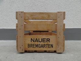 alte Holzkiste NAUER WEINE BREMGARTEN Kiste Weinkiste