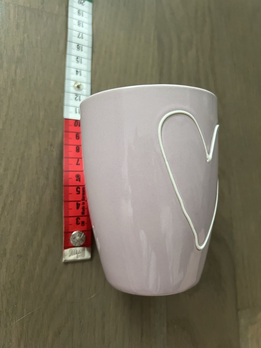 Tazze: Lila Tasse mit Herz – Nuovo (secondo la descrizione) da Kriens venduto da Krienserin_T 4