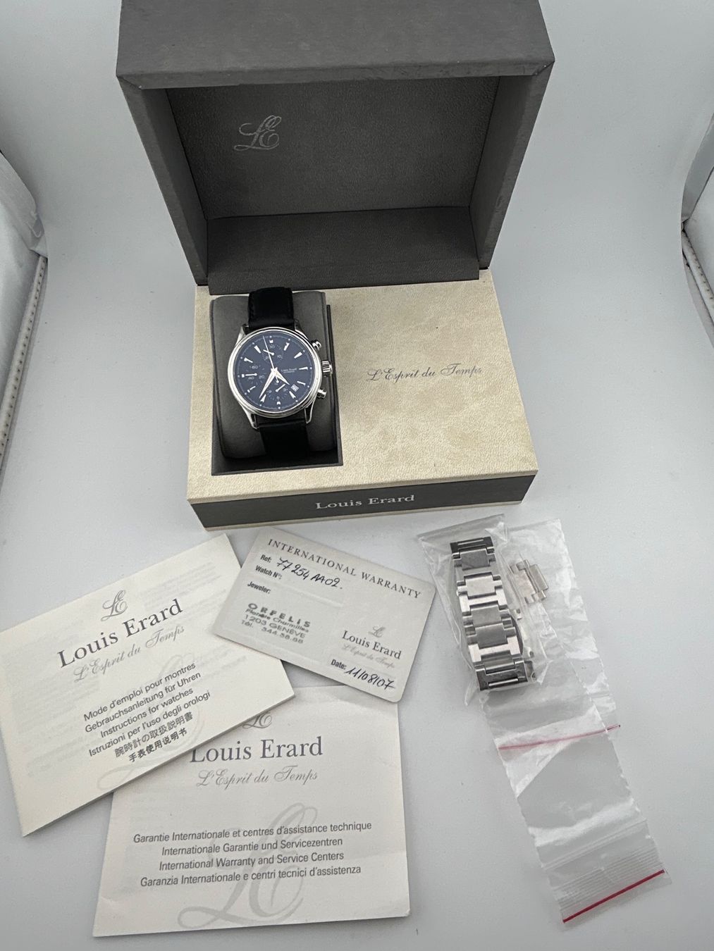 Louis Erard Orologi: LOUIS ERARD chronographe Full Set – Usato da Biel/Bienne venduto da MrP_WatchesBiel 7