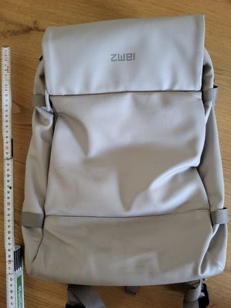 Rucksack ZWEI beige guter Zustand 30x38x15cm