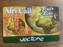 Prepaid Telefonkarte Vectone Afri call