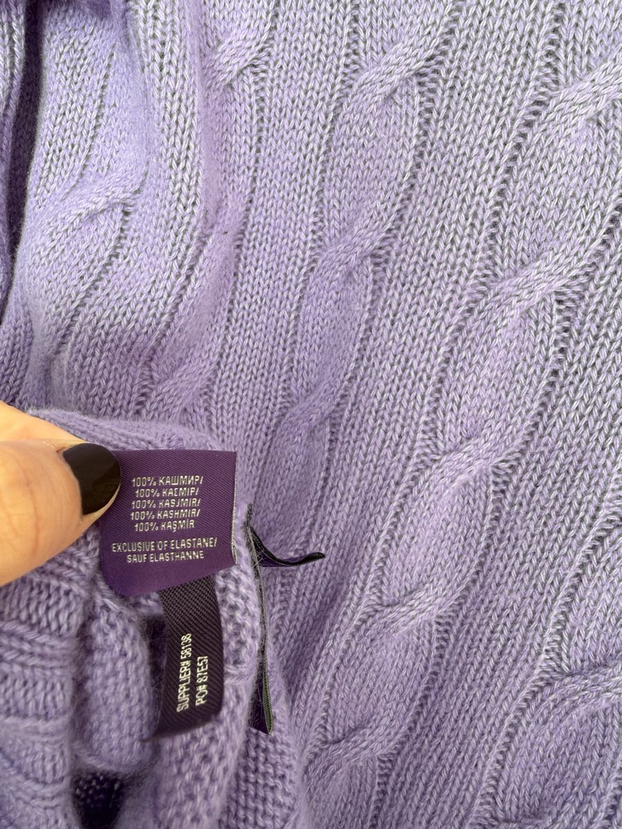 Ralph Lauren Pullover & Sweatshirts: Ralph Lauren Kaschmir Pullover lila Grösse S – Gebraucht aus Zürich von gb23 3