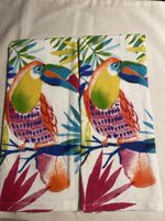 Toucan Summer Kitchen Towels Set of 2 New
