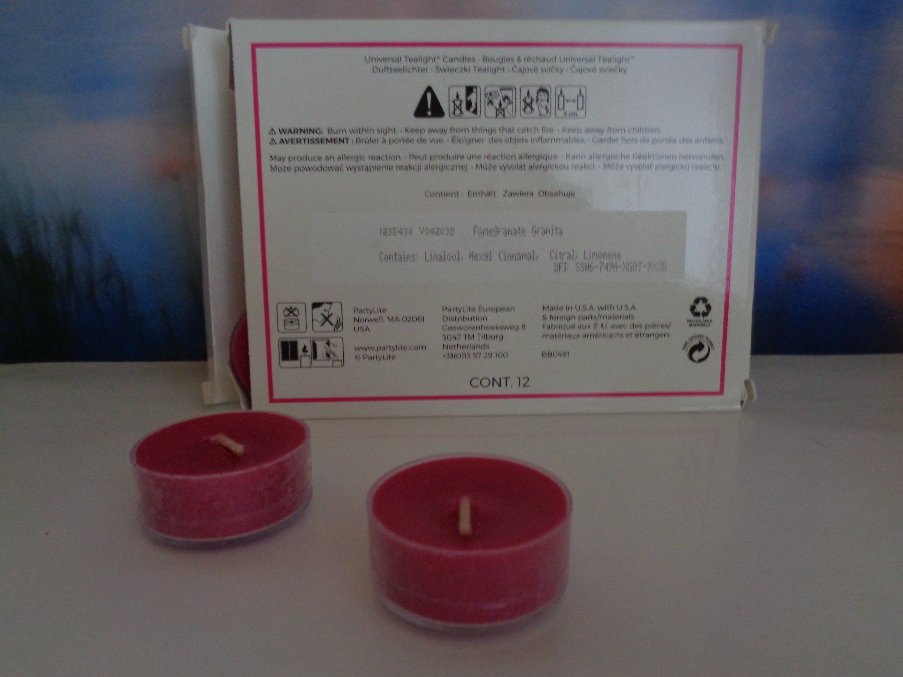 Partylite Bougies: 12 Teelichter Blutorangen Bellini ODER Pomegranata Granita – Neuf avec emballage d'origine à Frauenkappelen par Sunneschy00 1