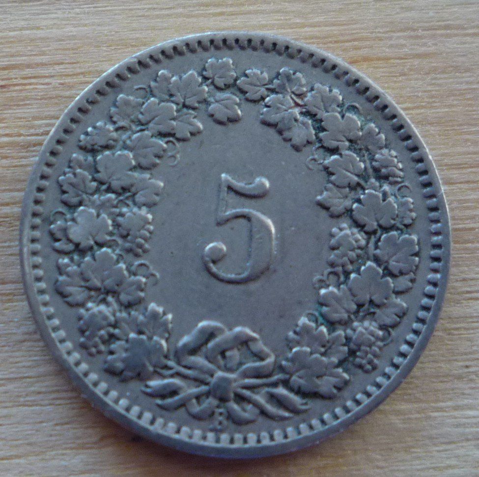 Toutes les monnaies: 5 Rappen 1912 – D'occasion à Rieden SG par Brockehuesli 1