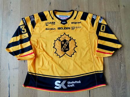 AIK Skelleftea Gameworn Eishockey Trikot Lindvall