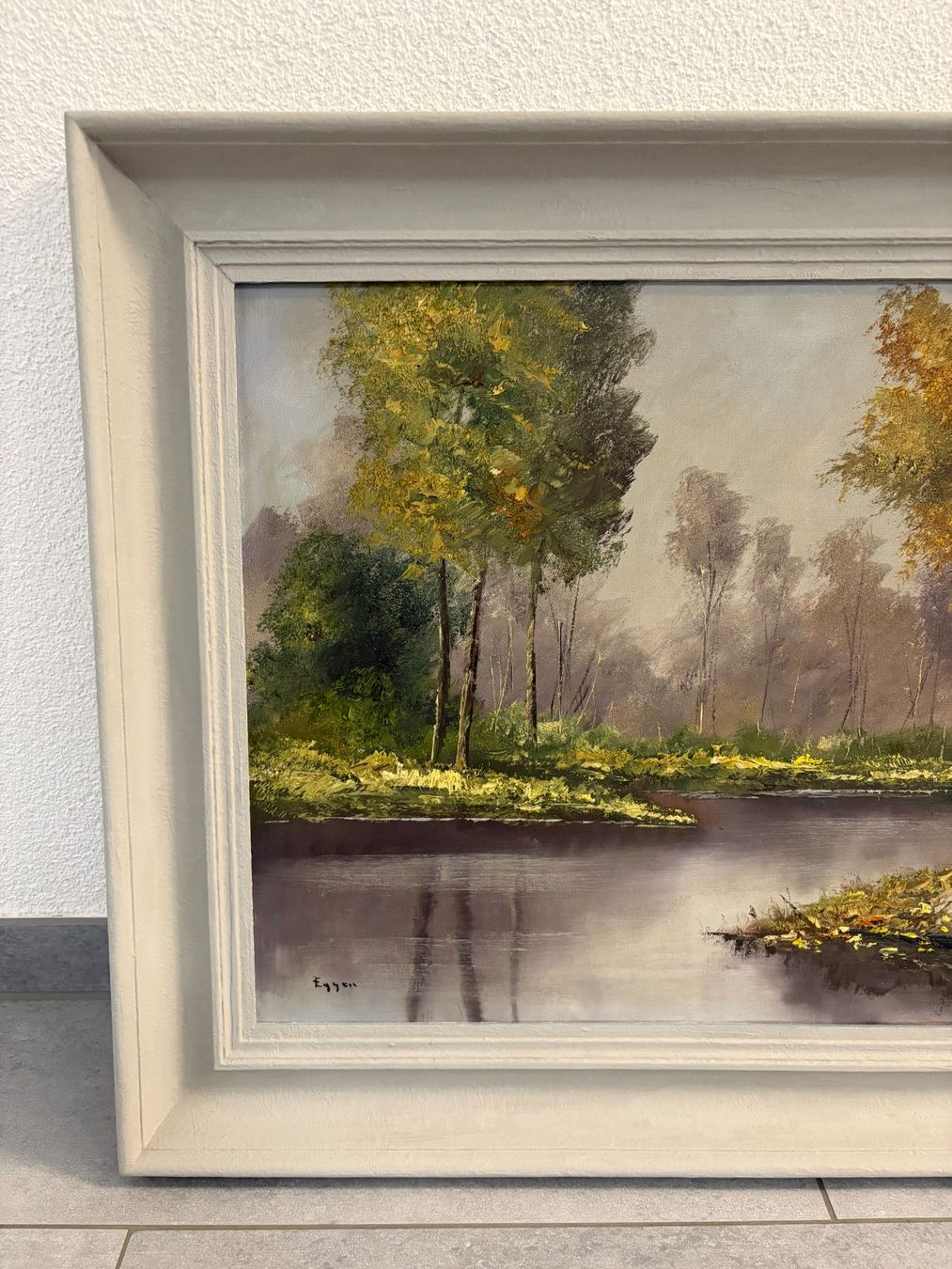 Dipinti: 75cmbreit x 60 cm/ Egger/ Öl Gemälde Idyllische Landschaft – Usato da Ottenbach venduto da TimelessEmotions. 4