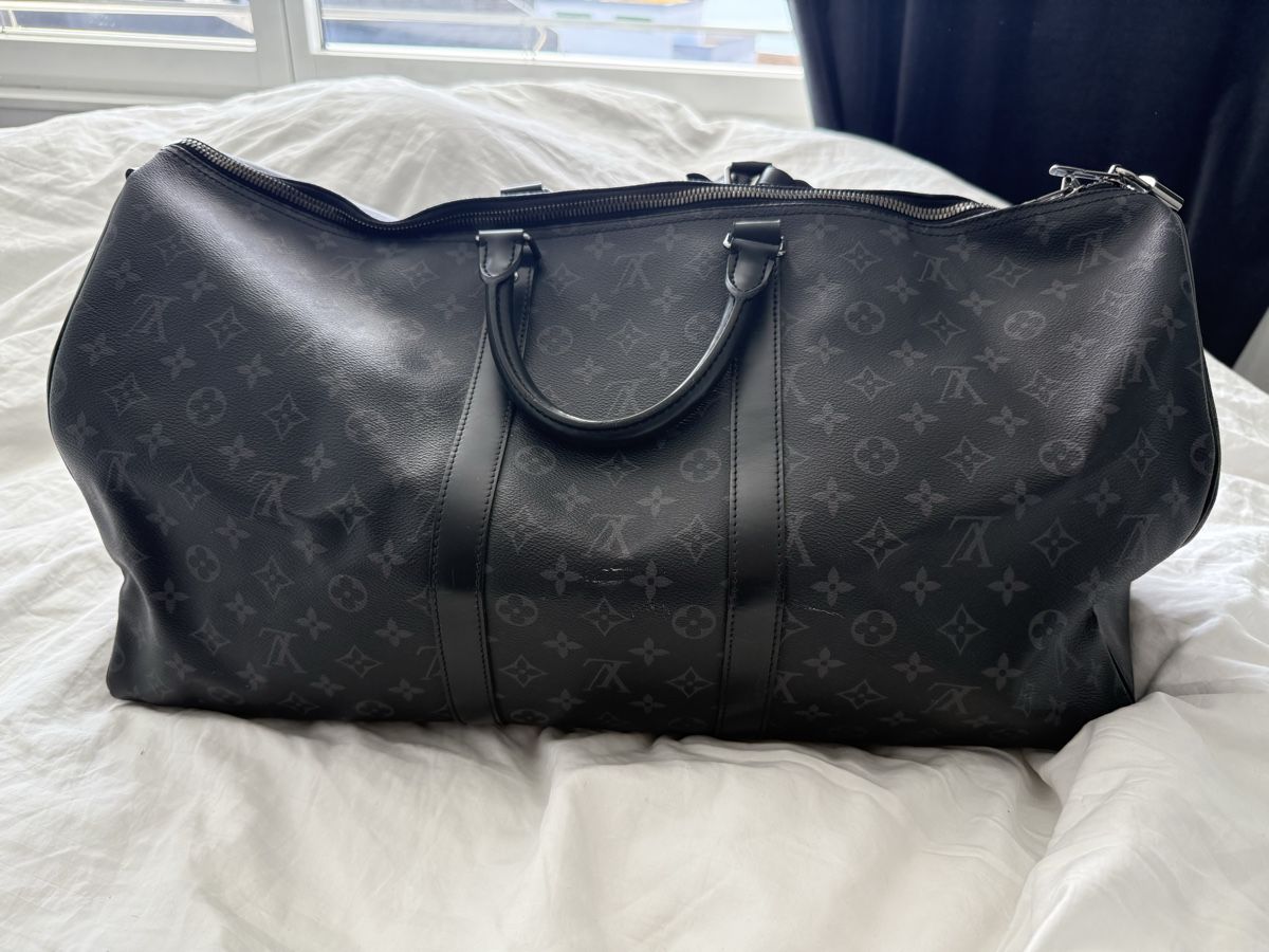 Louis Vuitton Borse: Louis Vuitton Keepall 55 Reisetasche, Monogram vsShadow Lede – Usato da Sempach venduto da adnil12 2