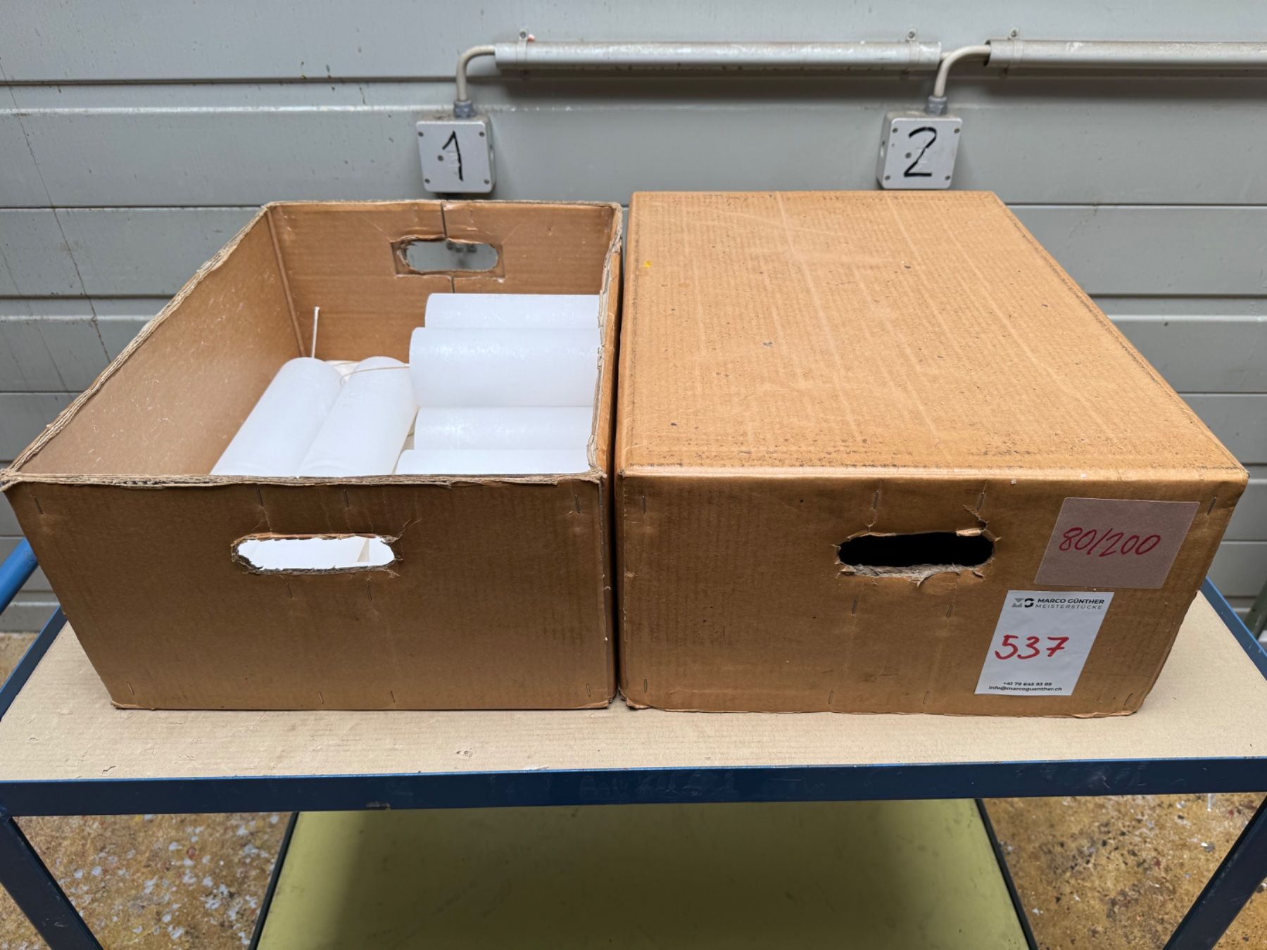 Bougies: 537 Posten Raureifkerzen aus Liquidation – D'occasion à Derendingen par Meisterstuecke 1
