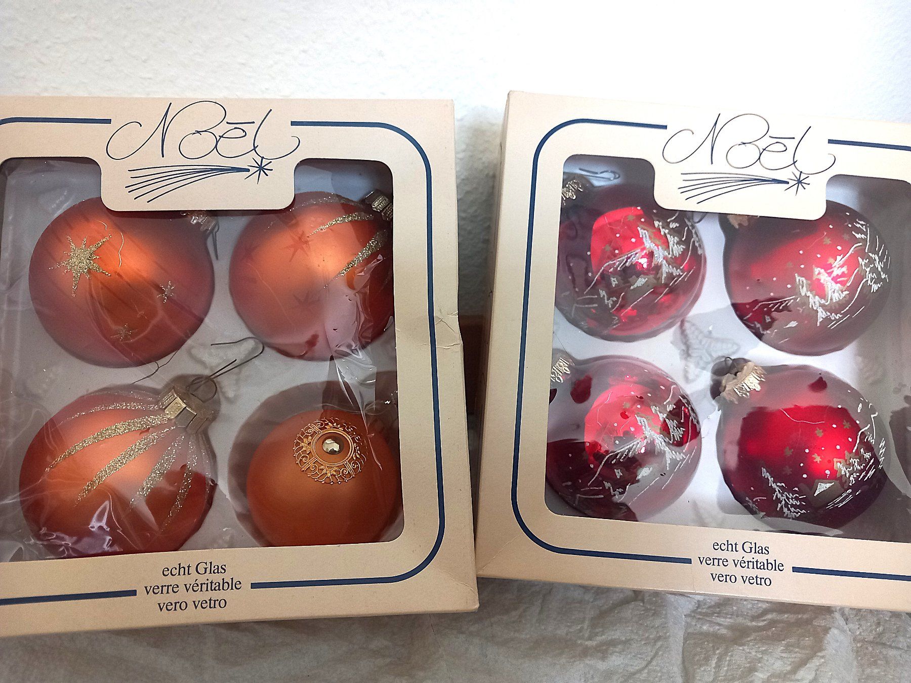 Alle Dekorationen: 14 rote + orange Weihnachtsbaumkugeln – Gebraucht aus Lindau von san_kg2j 1