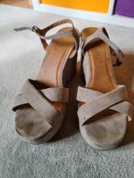 Plateau Sandalen Gr. 41 Frühling Sommer Wildlederoptik