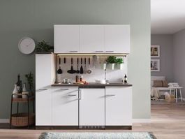 099 Singleküche Küchenzeile 180cm E/Y/W - Küche Einbauküche