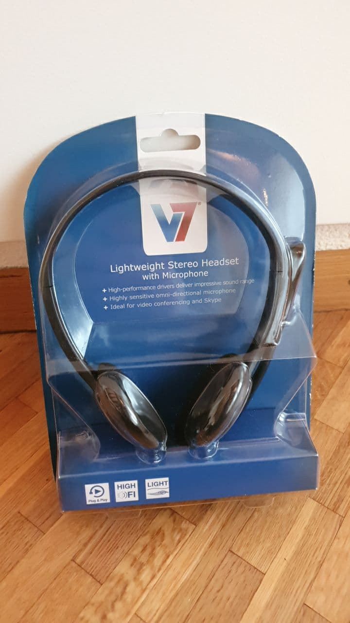 Cuffie: V7 Headset / Kopfhörer mit Mikrofon – Nuovo e nell'imballaggio originale da Oensingen venduto da CH-Techniker