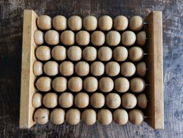 Fuss Massage Rolle aus Holz gross