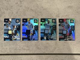 4 x Manchester City Relic Karte