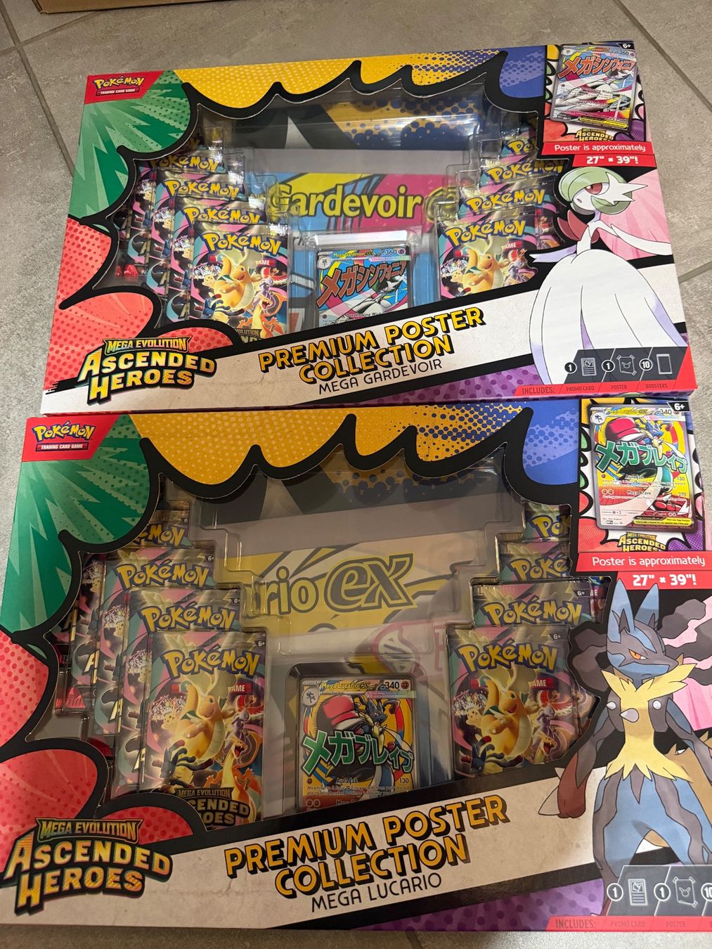 Pokémon Carte collezionabili: Collection Poster Premium Mega Lucario & Mega Gardevoir – Nuovo e nell'imballaggio originale da Carouge GE venduto da vale2188