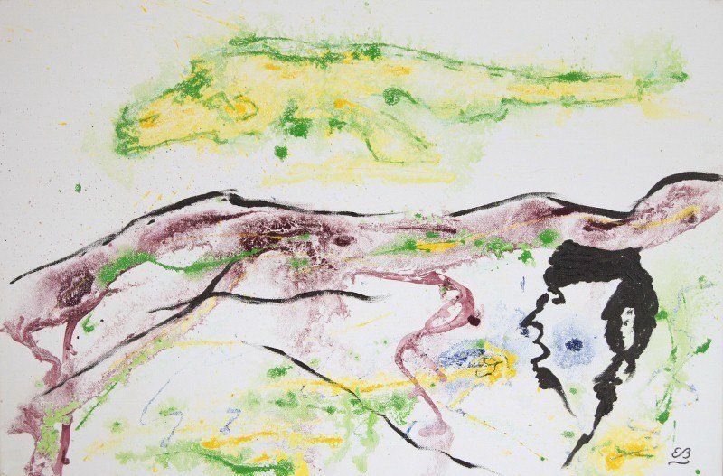 Dipinti: Informel Gemälde: Face in the desert – Nuovo (secondo la descrizione) da Fribourg venduto da erw_68dx