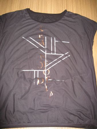 T - Shirt smile & within schwarz mit Druck Gr. XL