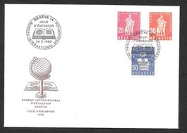 FDC BIÈ (D V) Serie 46-48 ET 24.10.1960