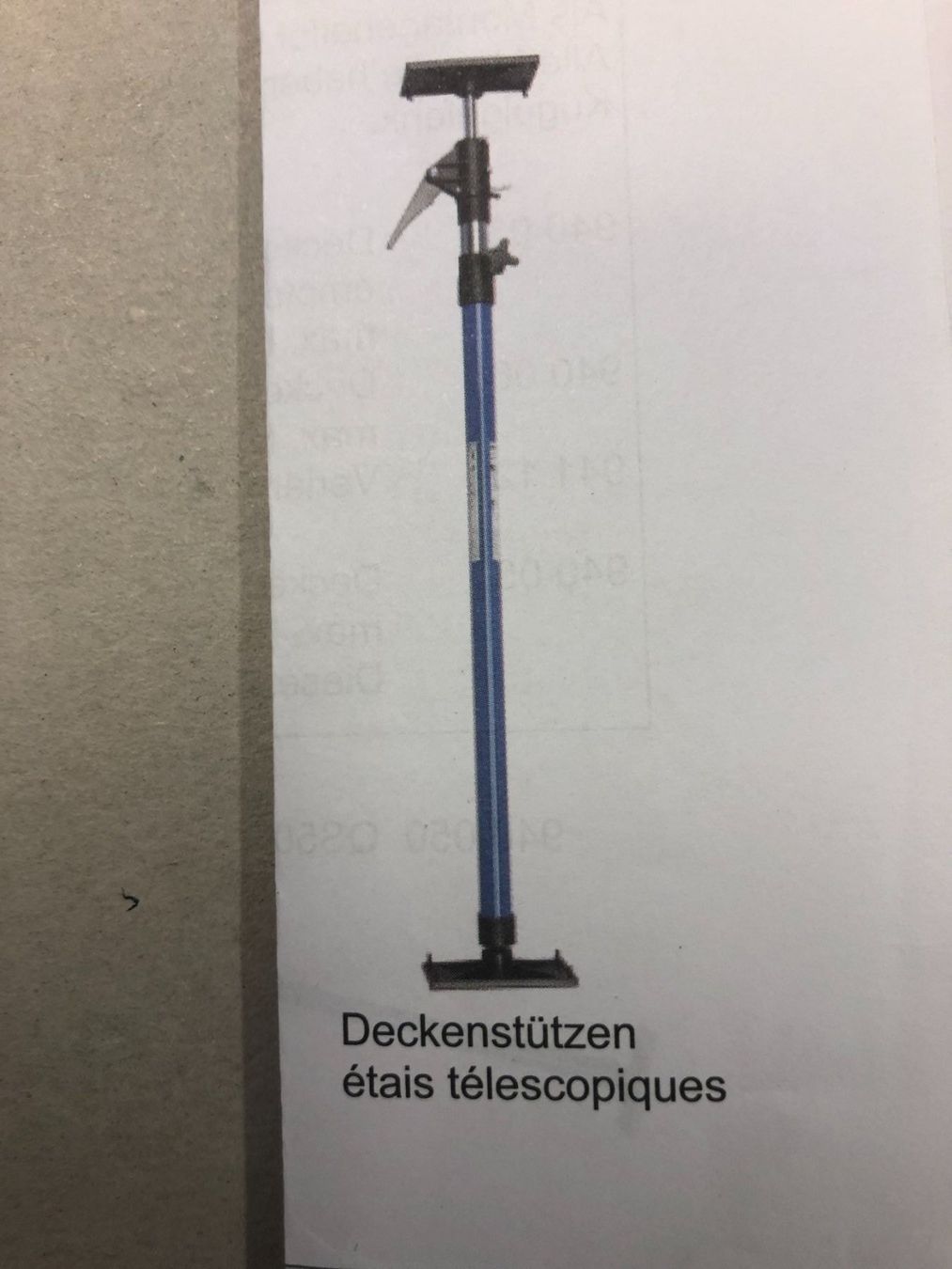 Teleskope: Deckenstützen-Set 2 Stück Glück 60 kg – Neu und originalverpackt aus Wagen von Aloeveragold