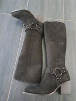 Schwarze Lederstiefel Gr. 4½ Kennel&Schmenger