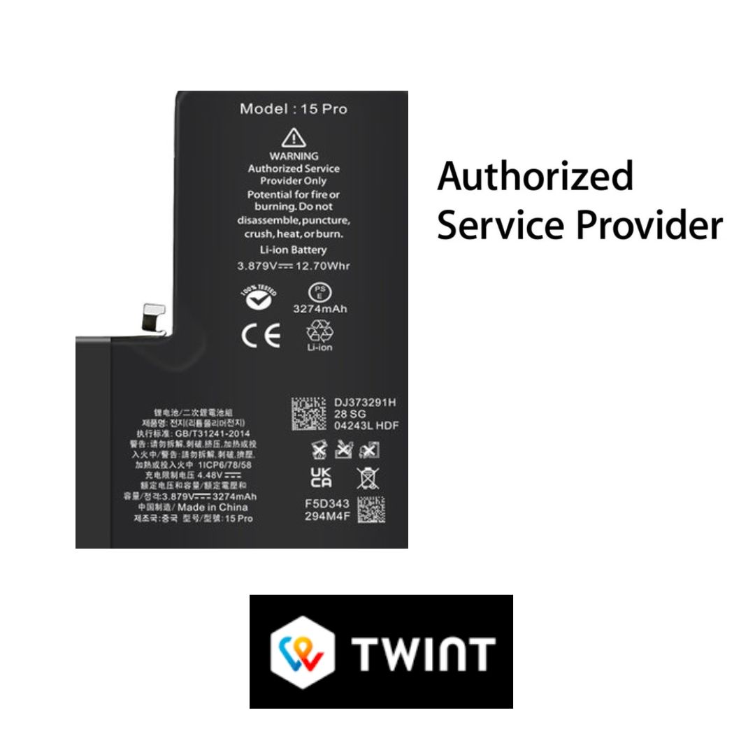 Batterie: iPhone 15 Pro Battery – Auto-Diagnosable – Nuovo e nell'imballaggio originale da Luzern venduto da Waince786
