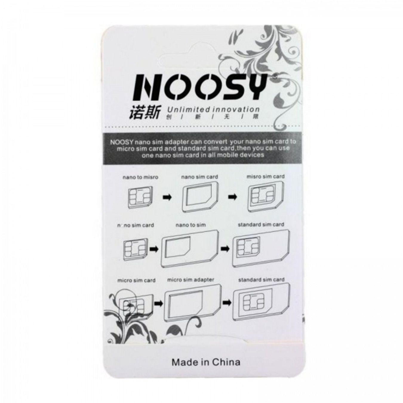 Altro: NNOOSY 4 IN 1 Universal Nano Sim - – Nuovo e nell'imballaggio originale da St. Willibald venduto da silvertronic24 2